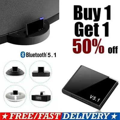 Bluetooth Music Receiver Audio Adapter 30 Pin Bose Dock Speaker For IPhone IPod • $10.49