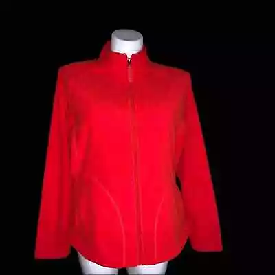 Merona Long-Sleeve Red Zipper Front Jacket Size XXL • $39.99