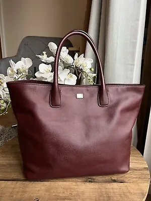 £210 • Buy Dolce & Gabbana Milano Genuine Leather Shopping Vitello Stampa Tote Bag Handbag