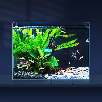 LAQUAL 3 Gallon Ultra Clear Glass Fish Tank Rimless Low Iron Aquarium For Betta • $57.99