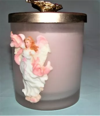 Seraphim  Scented Jar Candle  W Metal Lid. NIB 3.5 In. #81697 Rose Scent Hope • $30