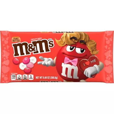 M&m's Peanut Butter Lay Down Valentine 9.48 Ounce • $14