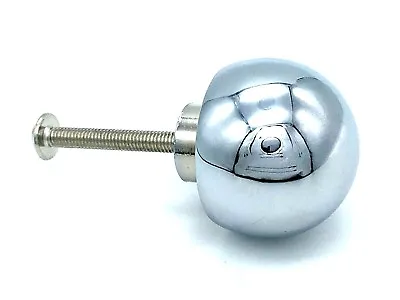 ROUND KNOBS 30mm Polished Chrome Ball Knob Cupboard Cabinet Drawer Handle (816) • £15.49