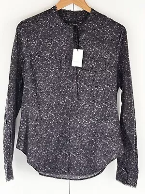 Zadig & Voltaire Teli Liberty Flower 100% Fine  Cotton Shirt Blouse Size L BNWT • £49