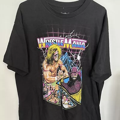 WrestleMania VI Ultimate Warrior Macho Man Randy Savage Tee Shirt Large WWF • $11.99