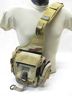 Rare Military Desert Camo Maxpedition Versipack Sling Bag Satchel Side Hip Carry • $199.95
