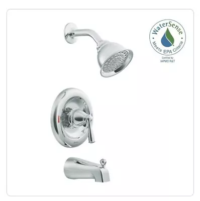 MOEN 82910 Banbury 1-Handle 1-Spray Tub And Shower Faucet Chrome NO VALVE  • $57