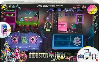 ​Monster High The Coffin Bean Playset Café With Two Pets 2022 Mattel HHK65 • $39.96