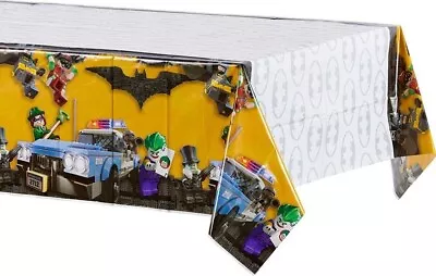 Lego Batman Tablecloth 1pc Plastic Table Cover Birthday Party Supplies Tableware • $6.10