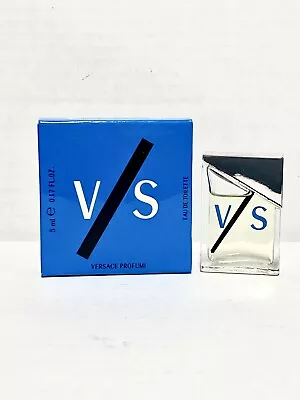 $13.45 • Buy V/S VERSUS By VERSACE For Men 5ml-0.17oz EDT Mini Size Splash DISCONTINUED (D07