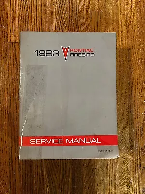 1993 Pontiac Firebird Original Factory Dealer Repair Shop Service Manual • $19.95