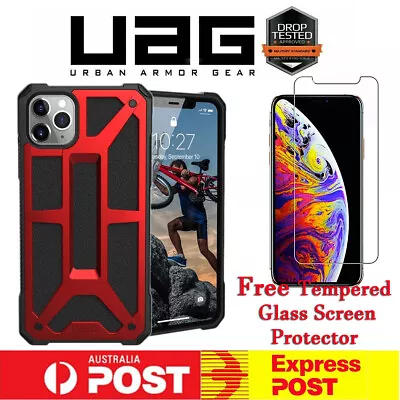 UAG MONARCH  PLYO IPHONE 11 11PRO11PROMAX Heavy-Duty Case/Rugged +Free Glass • $49.90