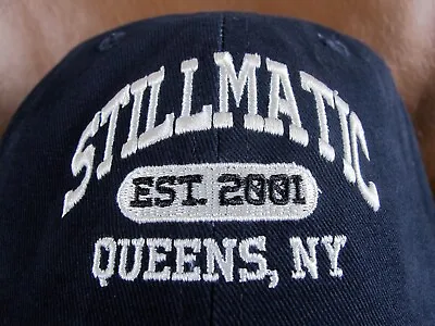 H&M X NAS Stillmatic Adjustable Dark Navy Blue Cap _ Strapback Dad Hat Illmatic • $49.99