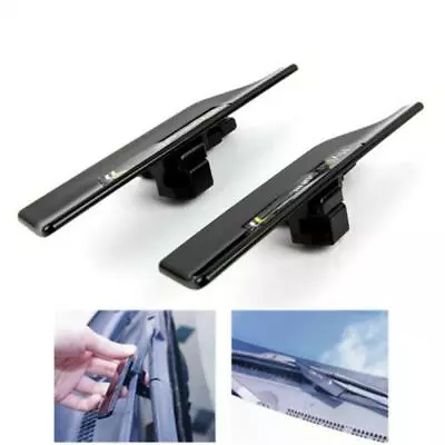 Universal Black Wiper Stand Windshield Wiper Wiper Blade Protector Spoiler 2x • $24.46