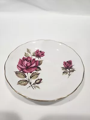 Queen Anne Red Rose Saucer Made In England Ridgway Pottery Bone China  • $5