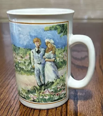 Russ Berrie Tea Coffee Cup Couple In English Garden Monet-esque Styled  #12569 • $15.79