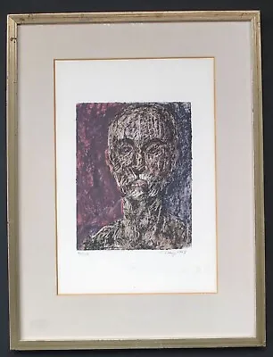 Mark Tobey 1967 Self Portrait Color Lithograph Signed & Numbered 99/150 In Frame • $850