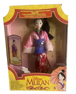 Vintage Disney Mulan Matchmaker Magic Doll 1997 Mattel 18991 • $15