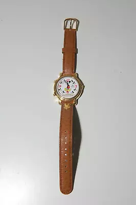 Vintage Disney MICKEY MOUSE 2 Tune MUSICAL Watch LORUS New Battery WORKING (C) • $44.99