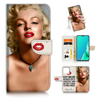 ( For IPhone 14 Pro Max ) Wallet Flip Case Cover AJ24595 Marilyn Monroe • $13.99