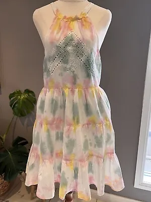 $20 • Buy Urban Outfitters Pastel Tie Dye Boho Style Summer Dress Size S