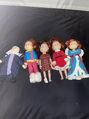 Eden Madeline & Friends Dolls 8  Lot Of 4 Posable Figures & Ms. Clavell • $29.87