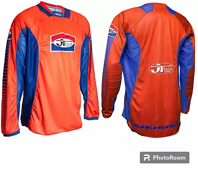 JT Racing Pro Tour MX Jersey Padded Long Sleeve ORANGE BLUE Mens 2X NEW • $95.90