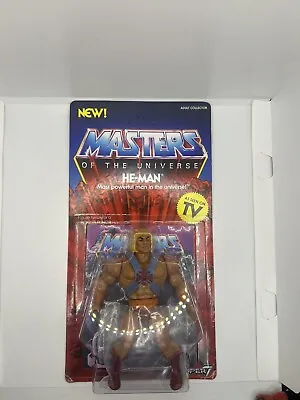 Masters Of The Universe He-Man 5.5  Action Figure Super 7 2018 On Card • $45