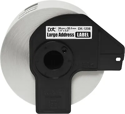 Brother Die-Cut Large Address Labels DK-1208 Brother Genuine Labels Long Las • $15.29