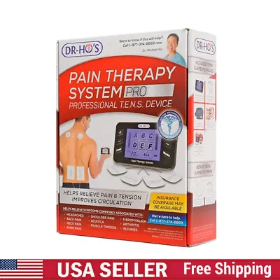 Professional DR-HO'S Pain Relieve Therapy System Unit (Black) Body Relief Kit US • $196.98