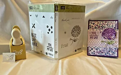 Stampin Up Bundle-Because I Care-Best Day Ever-Martha Stewart Butterfly PunchLot • $14.99