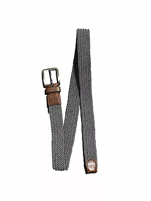New Tommy Bahama Men's Stretch Casual Woven Braided Comfort Belt S/M Navy Khaki • $18
