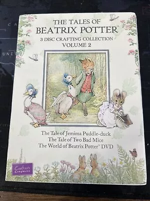 The Tales Of Beatrix Potter: 3 Disc Crafting Collection Volume 2. CD/DVD. NEW • £3.95