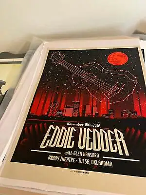 Eddie Vedder Nov 18th 2012 Poster Munk One 18x24! • $199