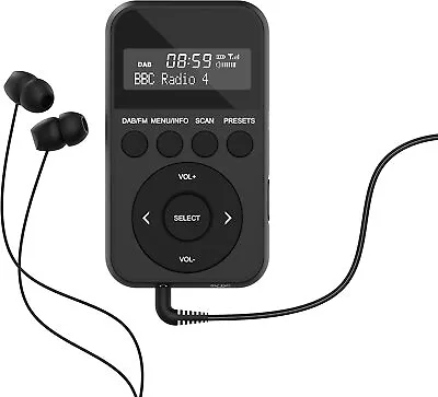 DAB+ FM Pocket Portable Mobile Radio Majority Petersfield Go 2 USB Rechargeable • £33.55