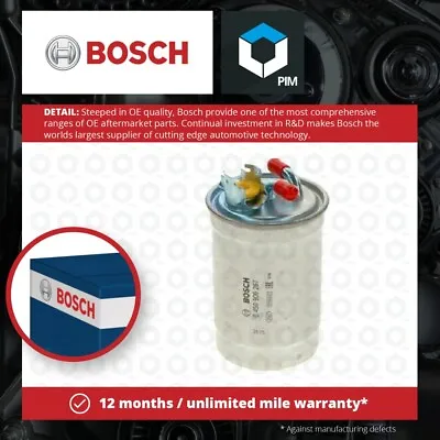 Fuel Filter Fits VW POLO 86CF Mk2 Mk3 1.3D 1.4D 1.9D 87 To 96 1Y Genuine Bosch • $20.77