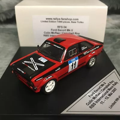 Trofeu 1:43 - Ford Escort Mk2 2007 RBS Intl Manx Rally - Colin McRae - RFS-04 • £125