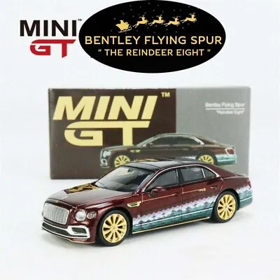 MINI GT 1:64 Bentley Flying  The Spur Reindeer Eight  Christmas Model MGT00285 • $19.95