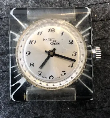Vintage Mount Royale Analog Watch Silver Tone - Not Tested • $12.95