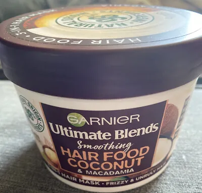 Garnier Ultimate Blends Hair Food Coconut & Macadamia 3-In-1 Hair Mask 390ml NEW • £4