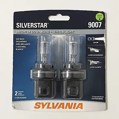 SYLVANIA 9007 SilverStar High Performance Halogen Headlight Pair Set 2 Bulbs • $21.99