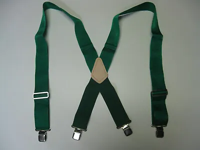 Men's Suspenders: X Style Non-Stretch Many Colors USA Made • $23.62