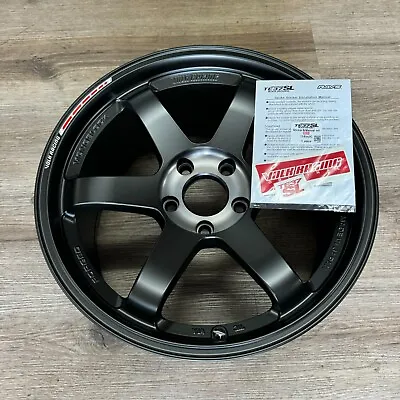 Volk Racing TE37SL 18x11 +17 5x114.3 Pressed Black/ Redot (Set Of 4) WVDAE17EPB3 • $4040