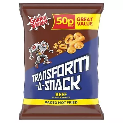 £14.95 • Buy Golden Wonder Transform A Snack Beef Flavour 27g X 30  Packs Full Box