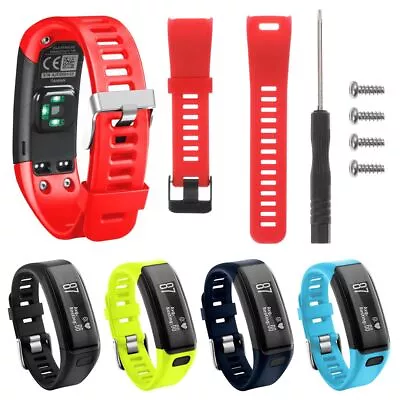 Wristband With Tools Silicone Strap Watch Band Bracelet For Garmin Vivosmart HR • $11.99