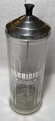 Vintage Barbicide Glass Disinfectant Barber Stylist Soaking Jar • $6.75