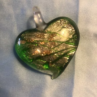 Glass Heart Pendant • $4