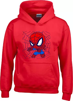 Girls Boys Marvel Spiderman Spidey Hoody Avengers Birthday Gifts Unisex Hoodies • £23.99