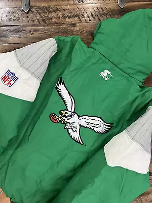 BNWOT Vintage 90s Philadelphia Eagles Starter Pullover Jacket • $500