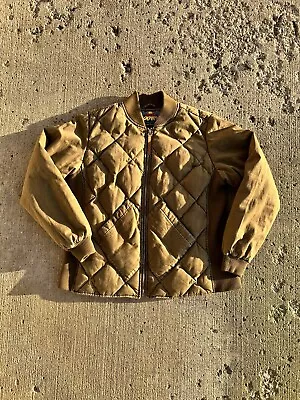 Vintage Eddie Bauer Quilted Down Jacket Size XXL Cotton 90’s Outerwear • $80